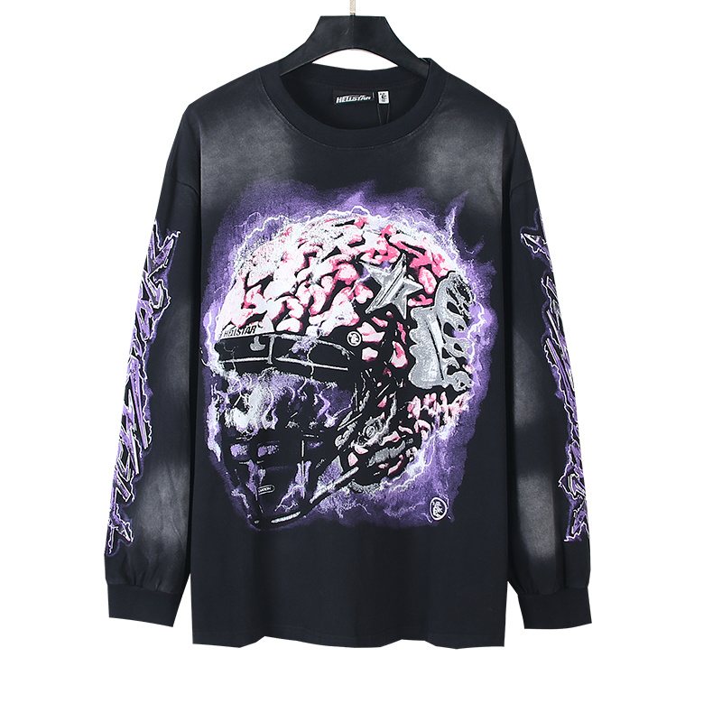 Hellstar Star Path to Paradise Graphic Long-Sleeve T-Shirt — front