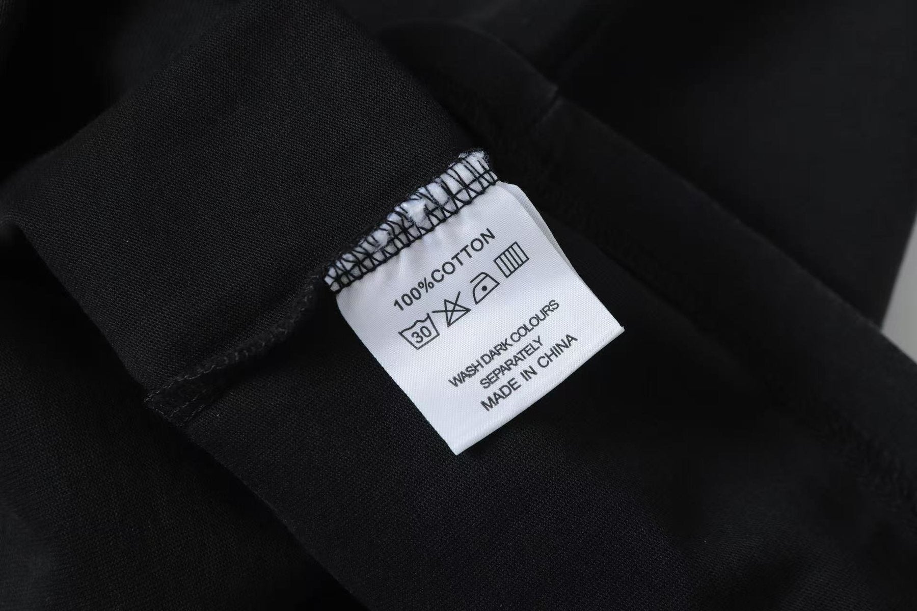 Godspeed Washed Black Motorcycle Graphic T-Shirt — neck_label
