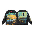 Godspeed Washed Black Car Graphic Long-Sleeve T-Shirt — hero