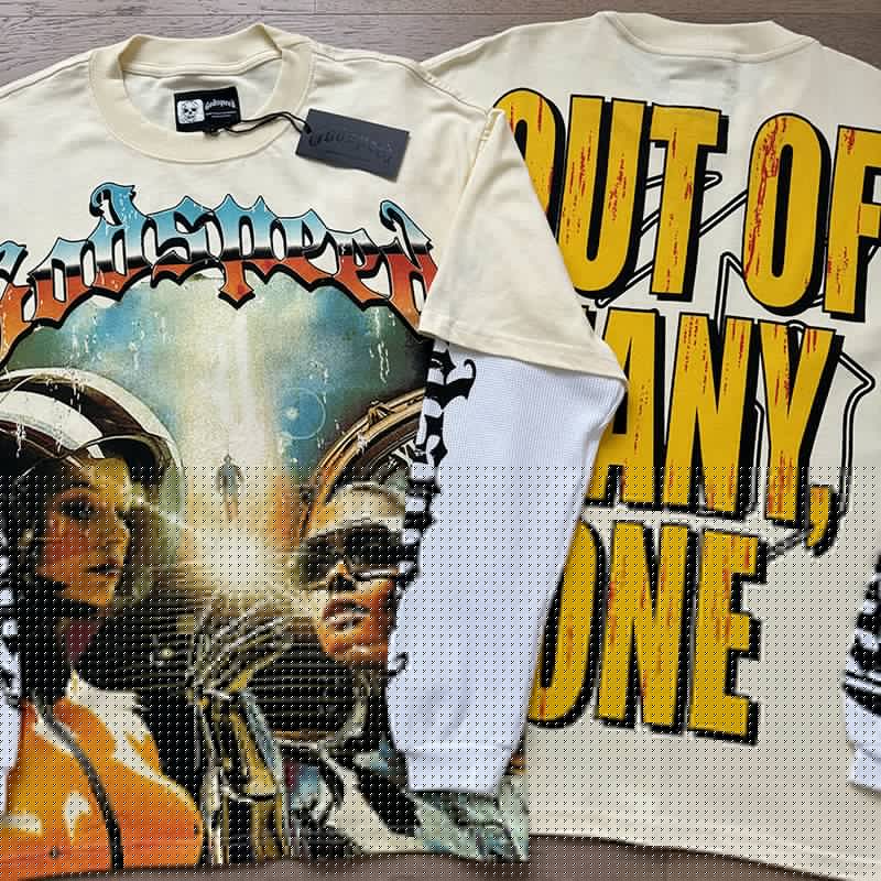 Godspeed Out of Many, One Layered-Look Long-Sleeve T-Shirt — context