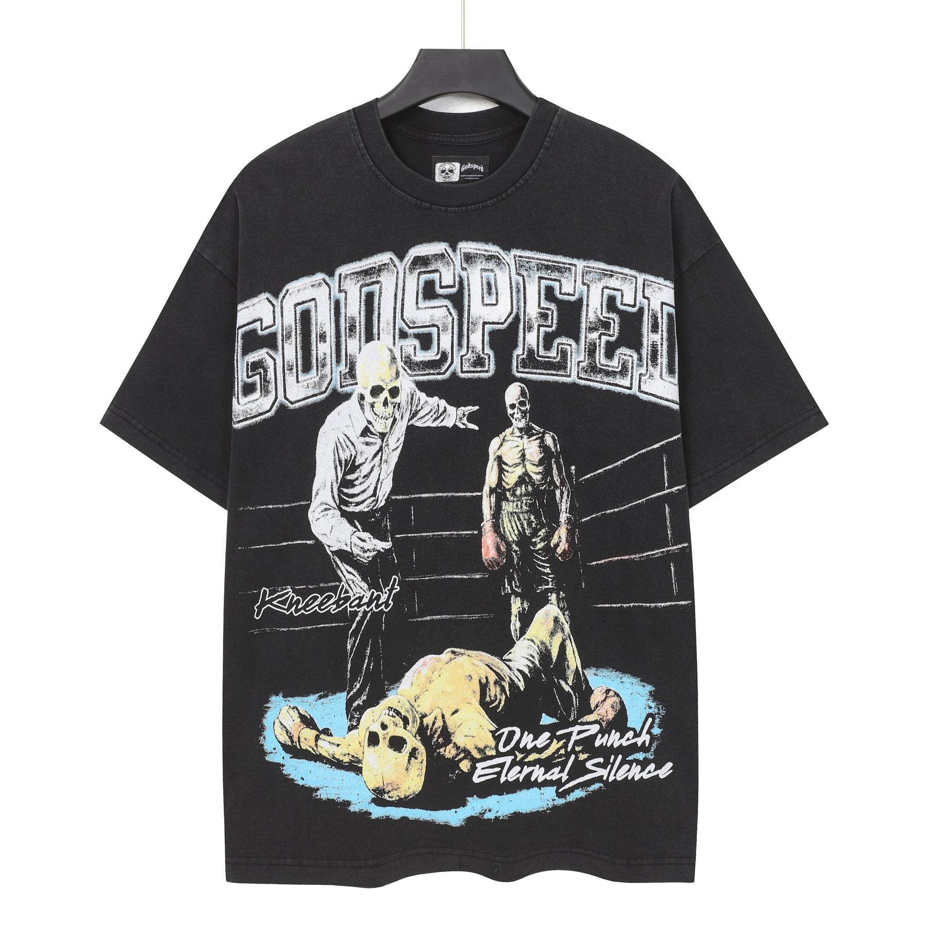 Godspeed Wrestling Graphic Short-Sleeve T-Shirt — front
