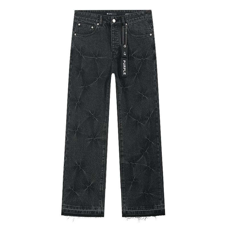 Purple Brand Black Starburst Wash Jeans — hero