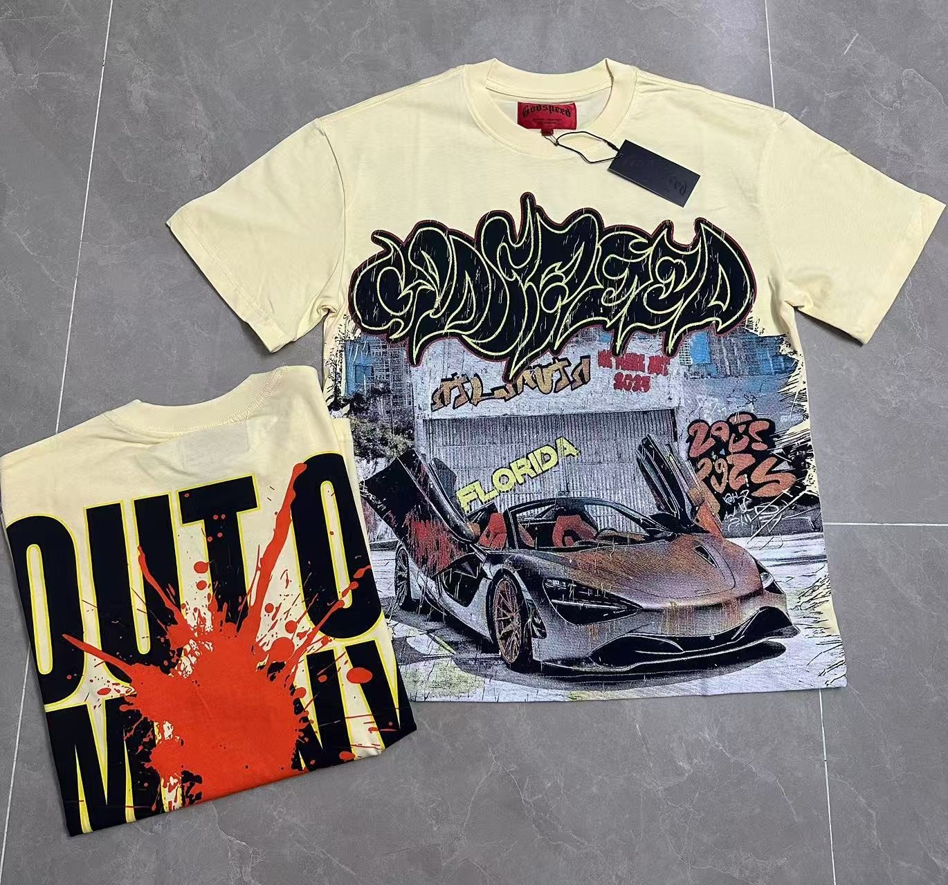 Godspeed Out of Many One Car Graphic T-Shirt — front
