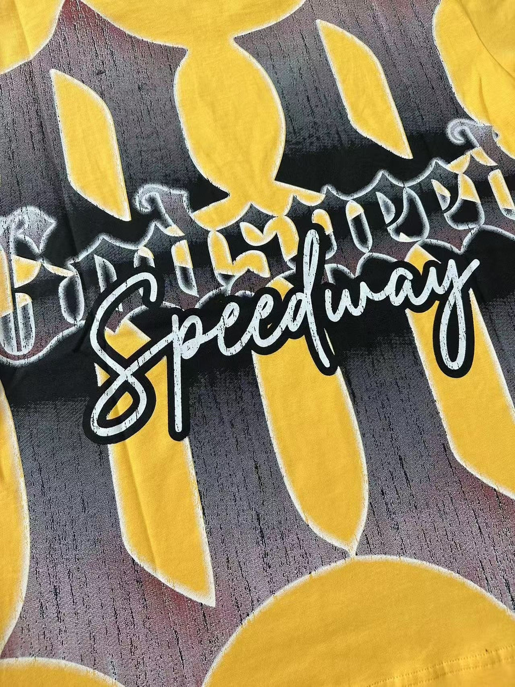 Godspeed Motorcycle Graphic T-Shirt — detail