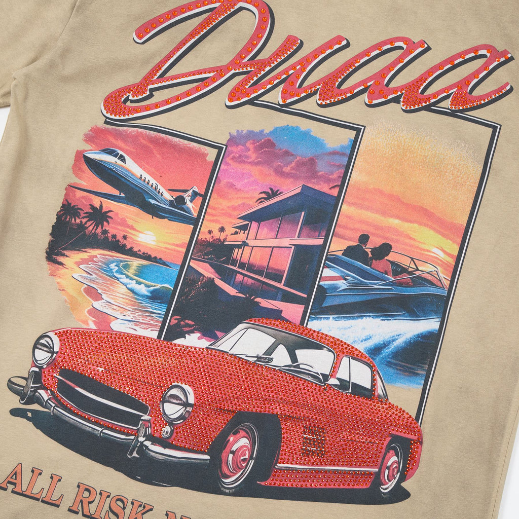 DUAA All Risk Car Graphic T-Shirt — detail