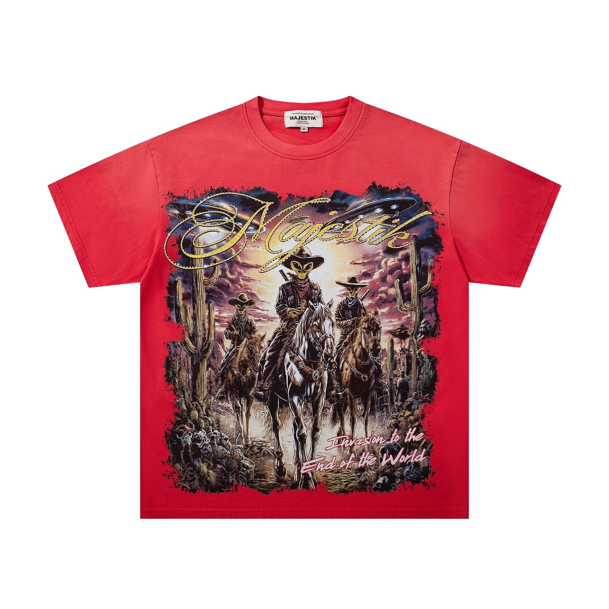 MAJESTIK Western Horse Graphic T-Shirt — hero