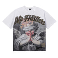 Life Hustlere Praying Angel Rhinestone Graphic T-Shirt — front