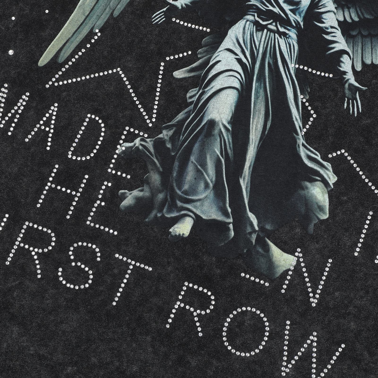 FIRST ROW Made in Heaven Angel Graphic Cropped T-Shirt — detail