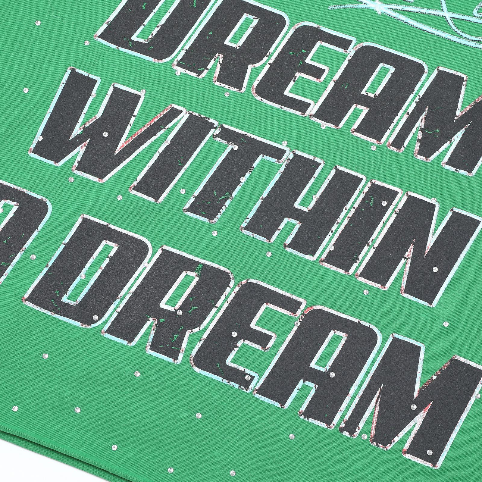 FIRST ROW Lost Utopia Universe Astronaut Cropped T-Shirt — detail