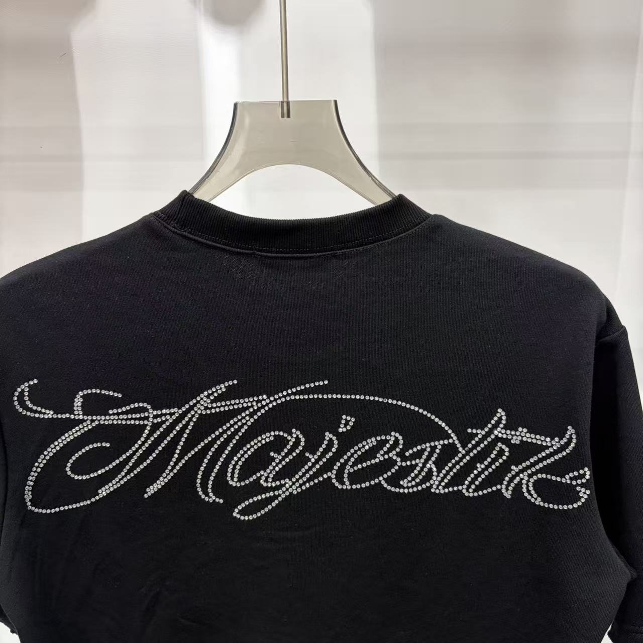MAJESTIK Script Graphic Short-Sleeve T-Shirt — detail