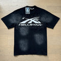 Hellstar Washed Black Head & Flame Graphic T-Shirt — hero