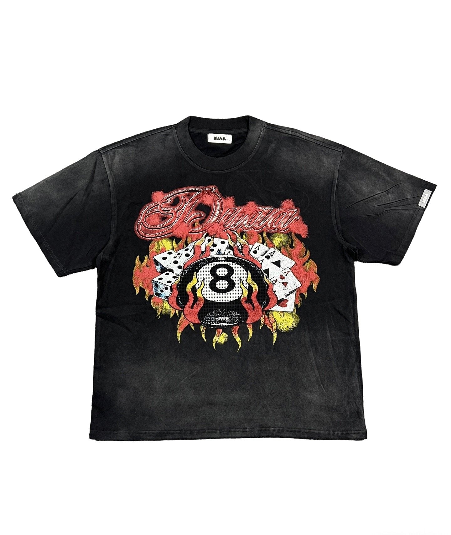 DUAA Casino 8-Ball Graphic T-Shirt — hero