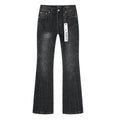 Purple Brand Black Washed Flare Jeans — hero