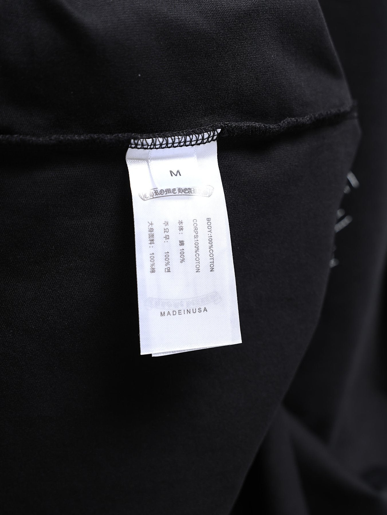 Chrome Hearts Back Graphic Short-Sleeve T-Shirt — neck_label