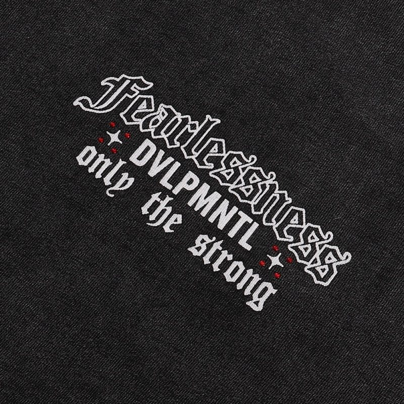 R3BEL Fearlessness Gothic Graphic T-Shirt — detail