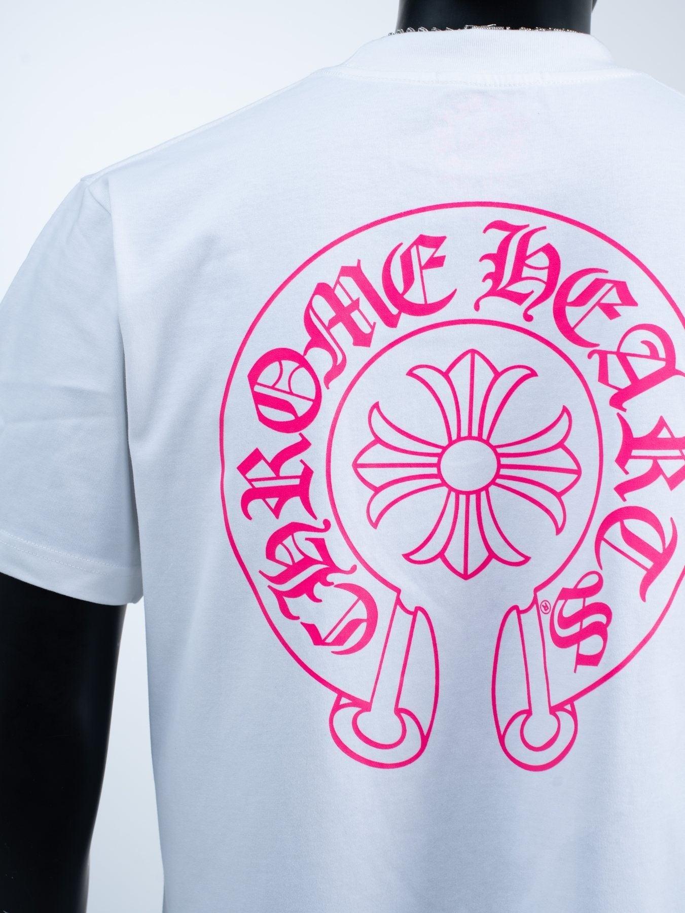 Chrome Hearts Pink Back Graphic Pocket T-Shirt — detail
