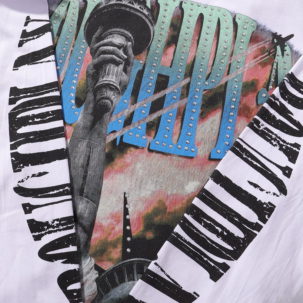 Rough Play Statue of Liberty Graphic Long-Sleeve T-Shirt — detail