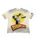Rough Play Rhinestone Graphic T-Shirt - Cream — hero