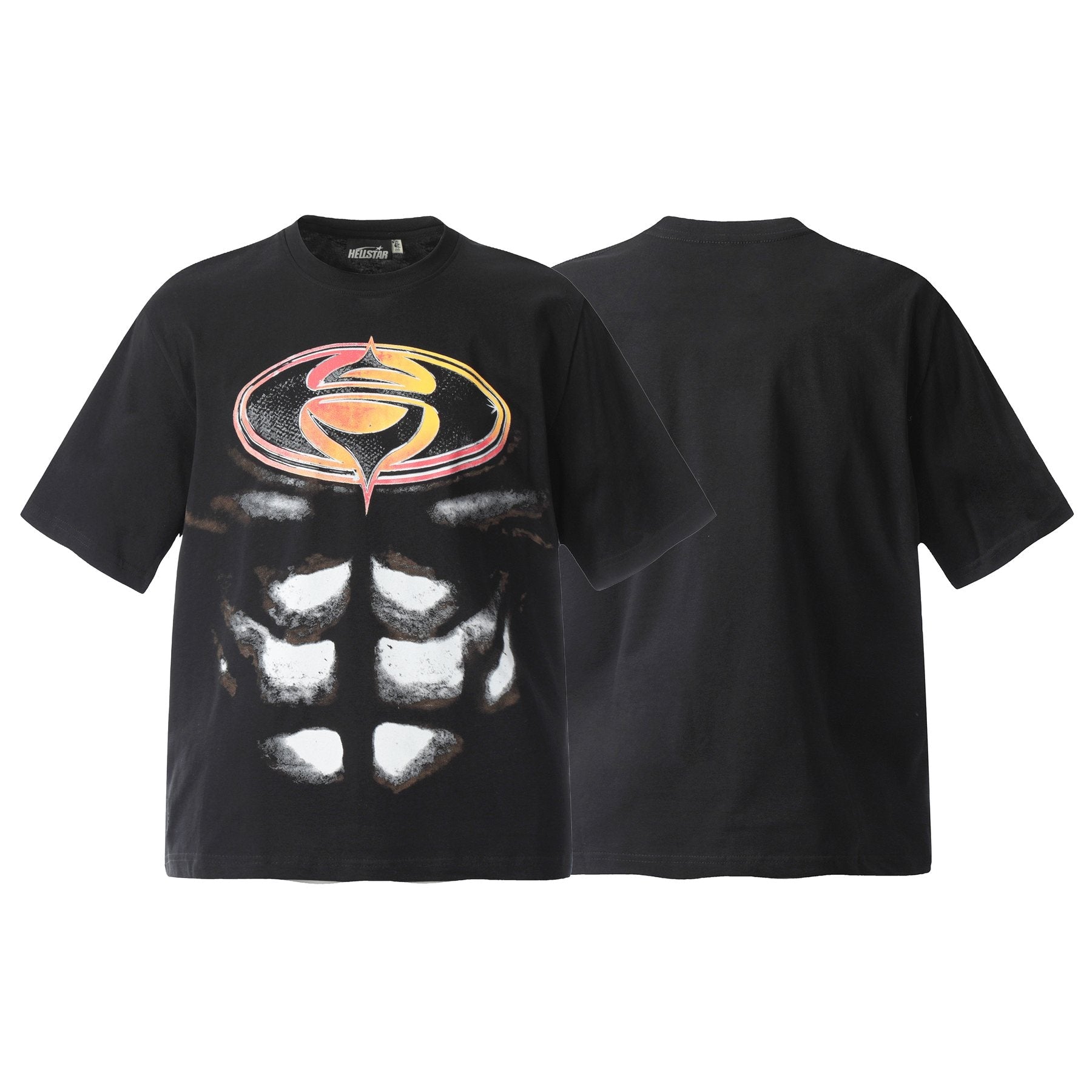 Hellstar Black Graphic Short-Sleeve T-Shirt — comparison