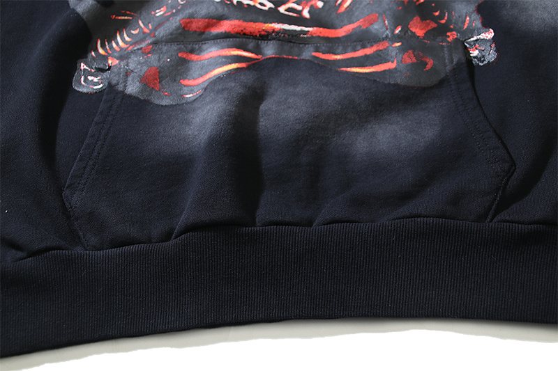 Hellstar Fiery Star Graphic Pullover Hoodie — detail