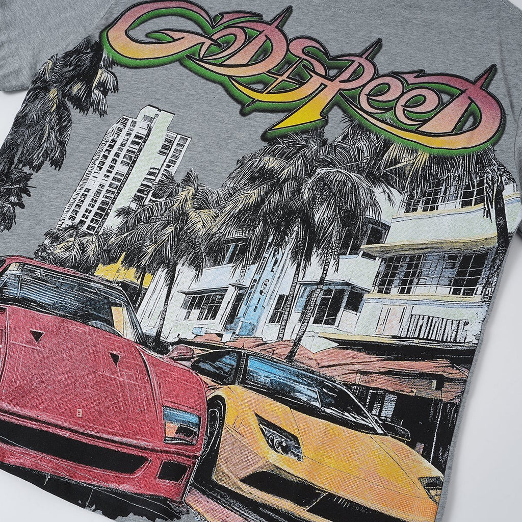 Godspeed Car City G-Back Graphic T-Shirt — detail