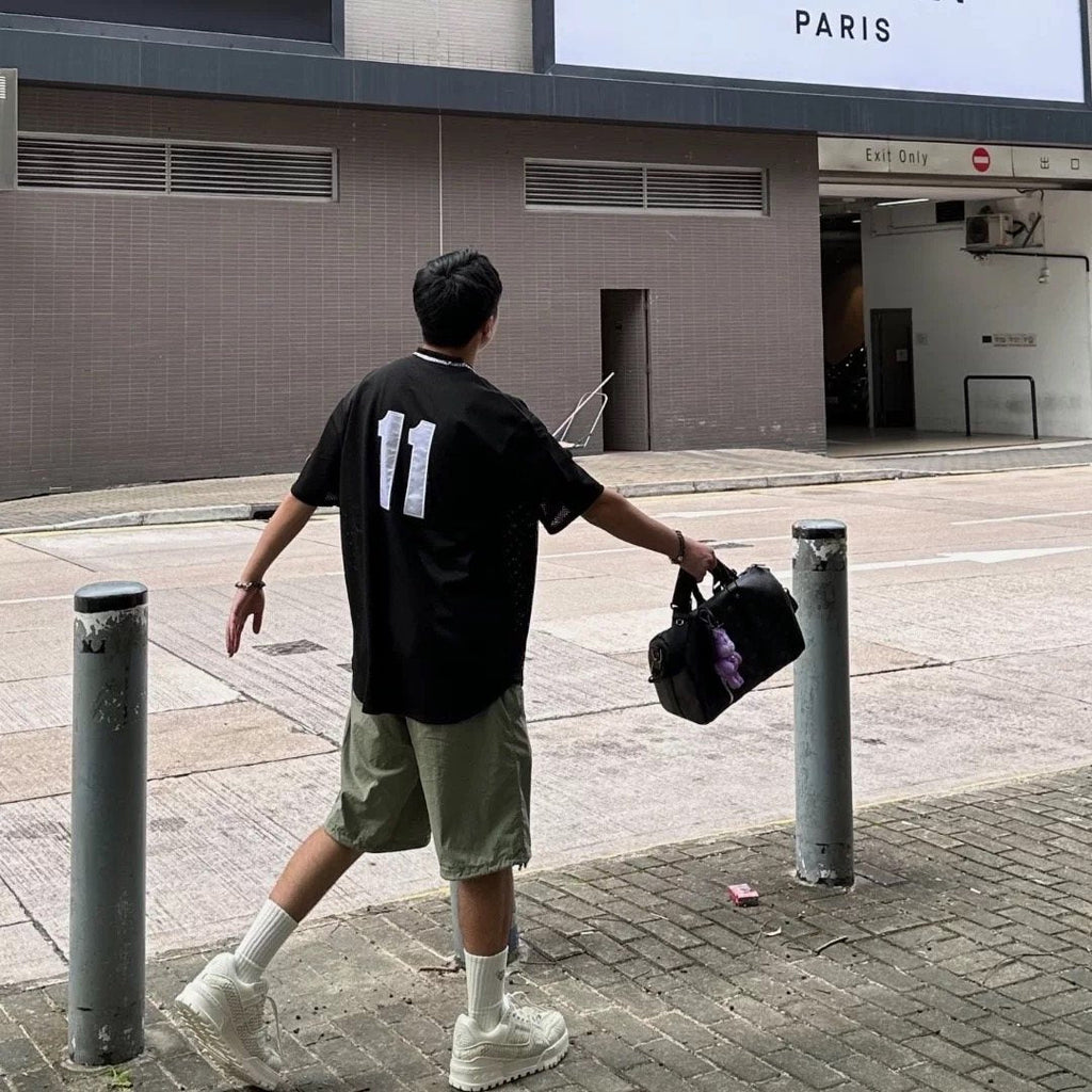 Supreme 11 Back Number Baseball T-Shirt — back