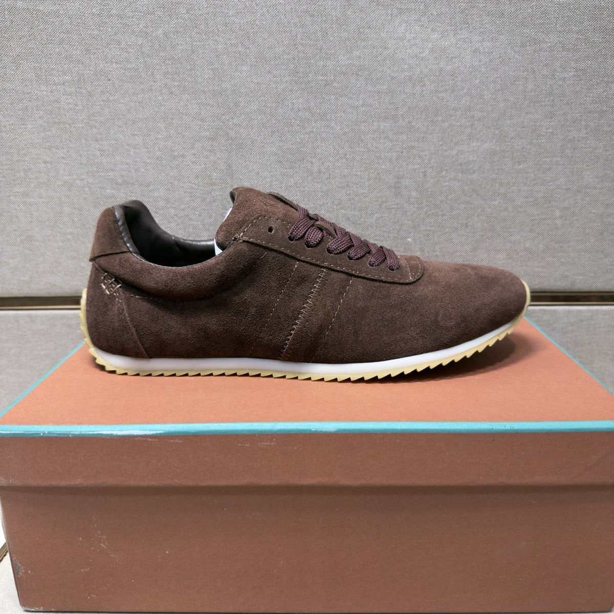 Dark Brown Lace-Up Casual Shoes — side