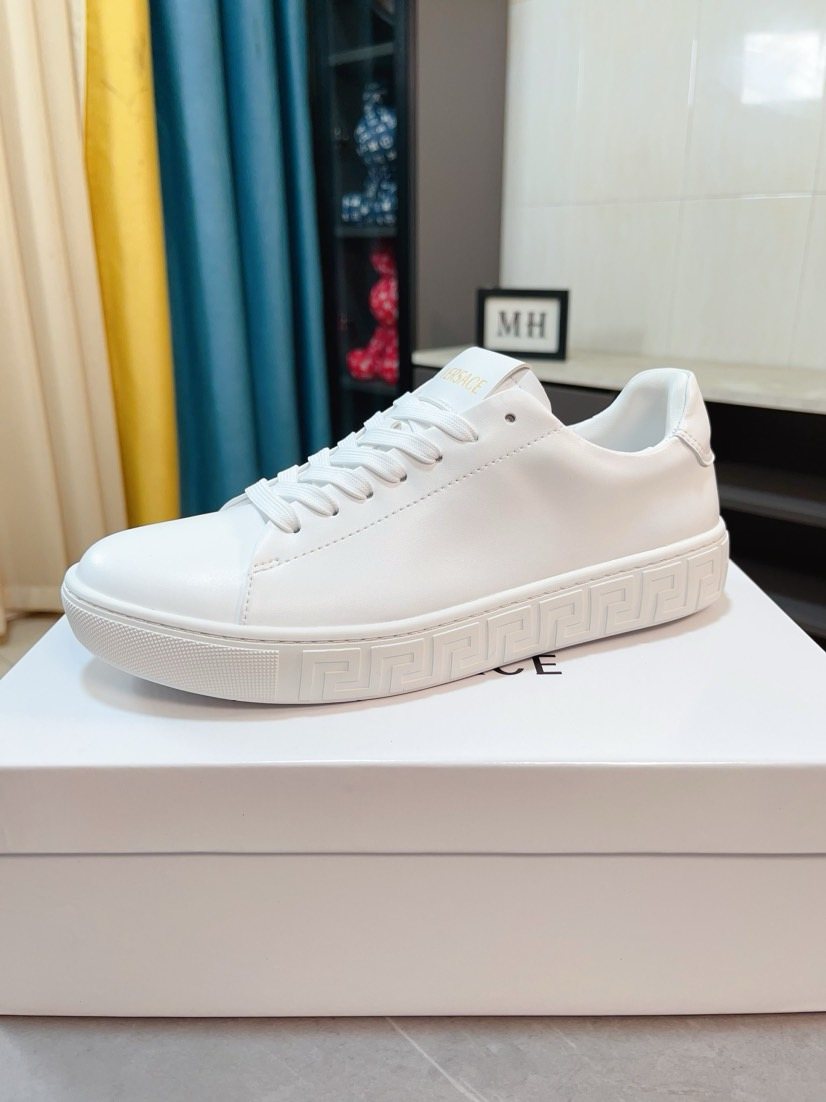Versace Men's Low-Top Lace-Up Sneakers — front