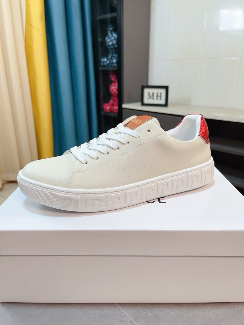 Versace Men's Low-Top Lace-Up Sneakers — front