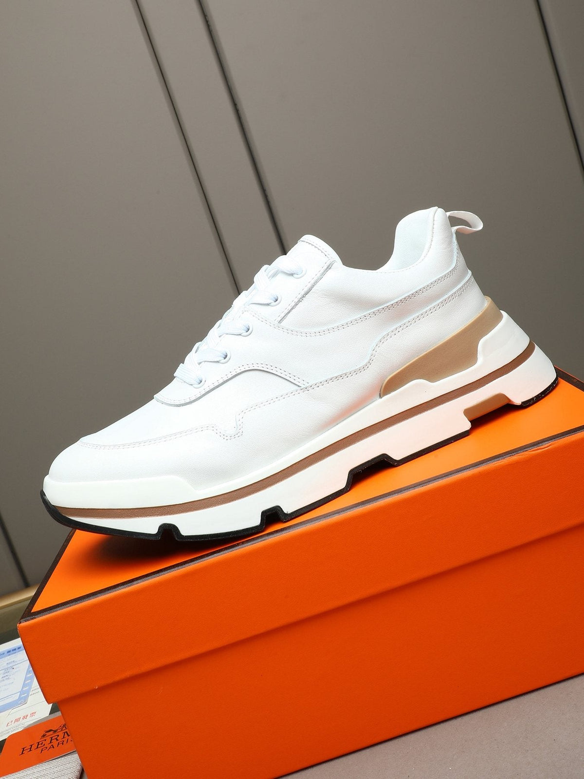 Hermès Layered-Sole Men's Sneakers — front