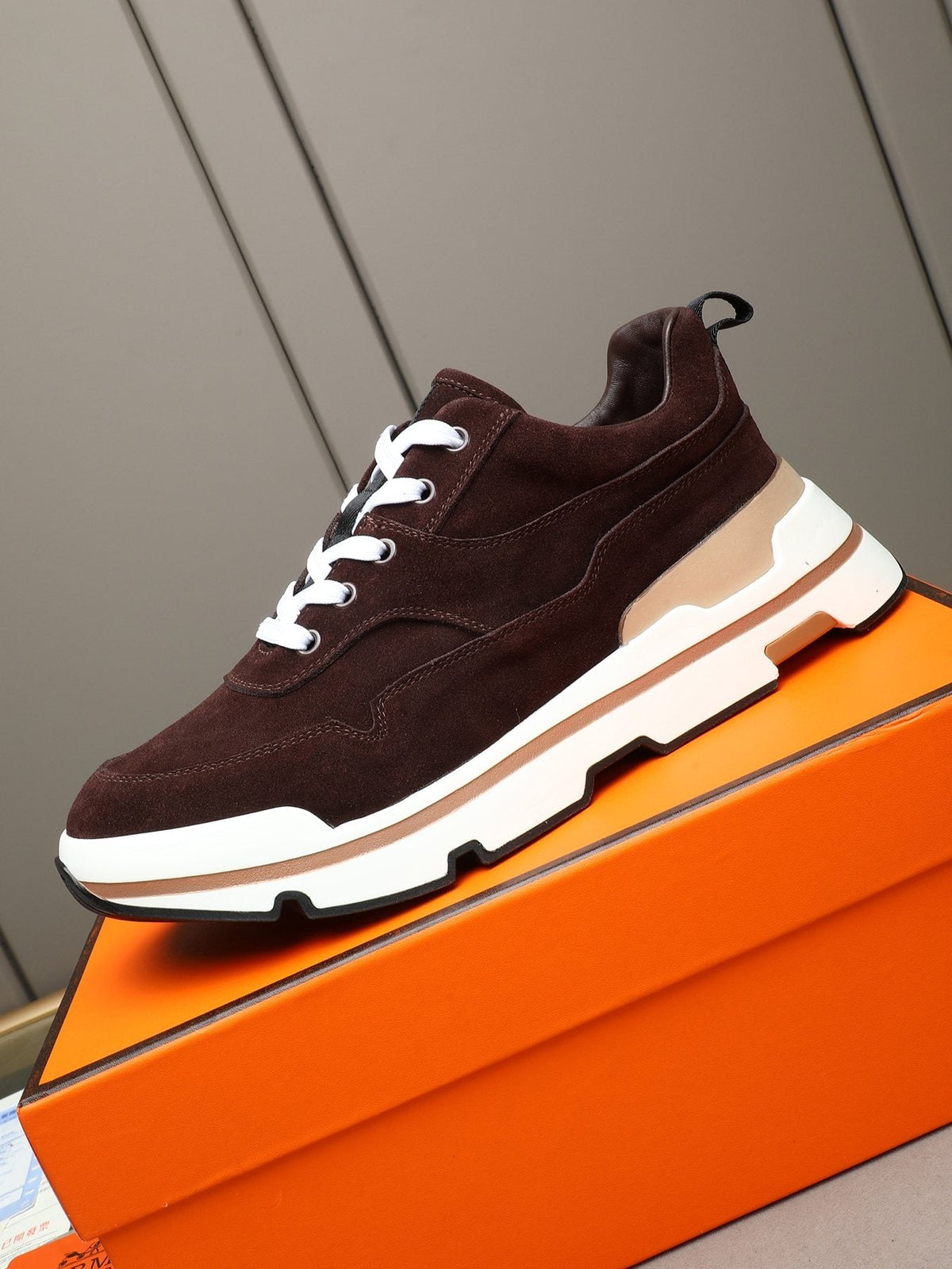 Hermès Layered-Sole Men's Sneakers — front