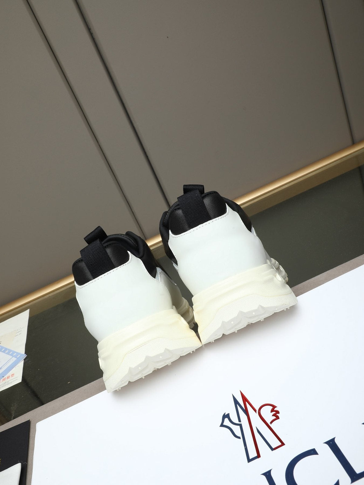 Moncler Chunky-Sole Lace-Up Sneakers — front