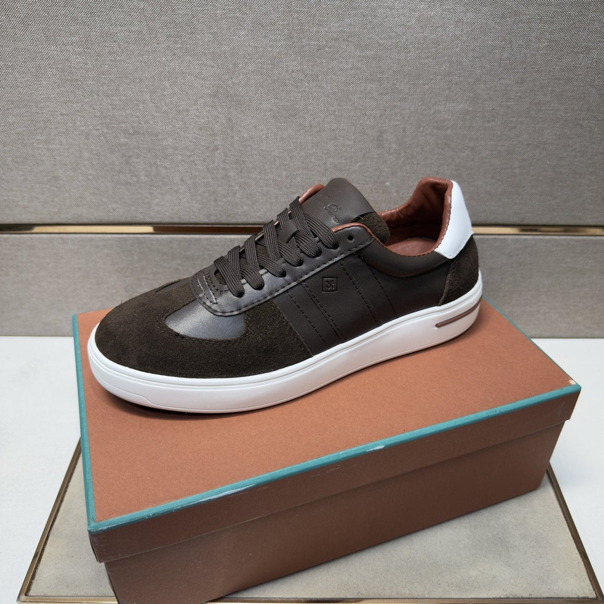 Men's Paneled Low-Top Sneakers — front