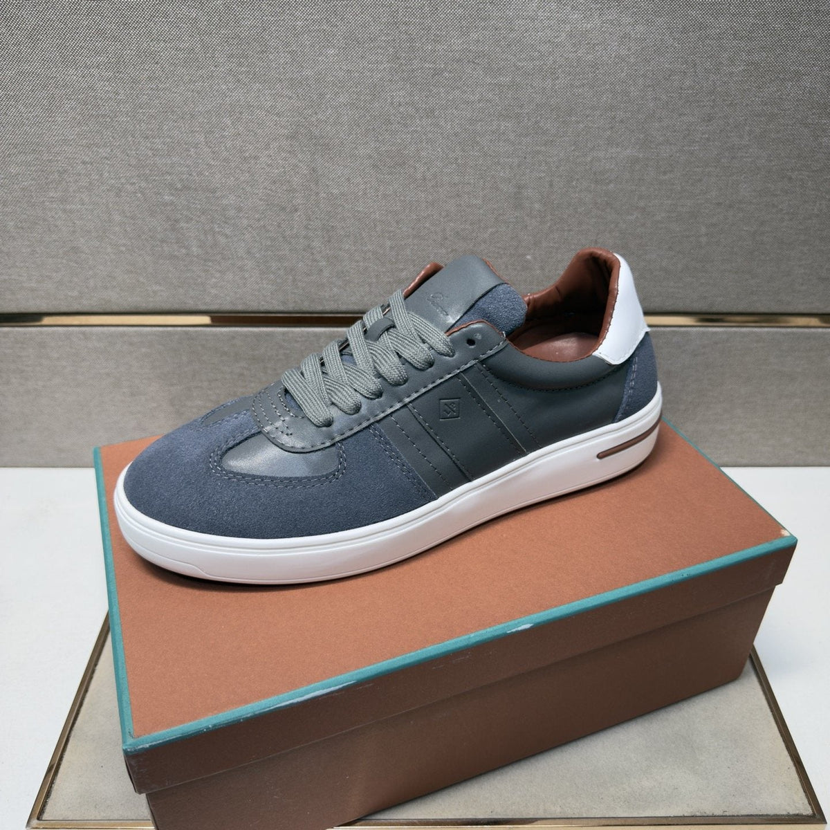 Men's Paneled Low-Top Sneakers — front