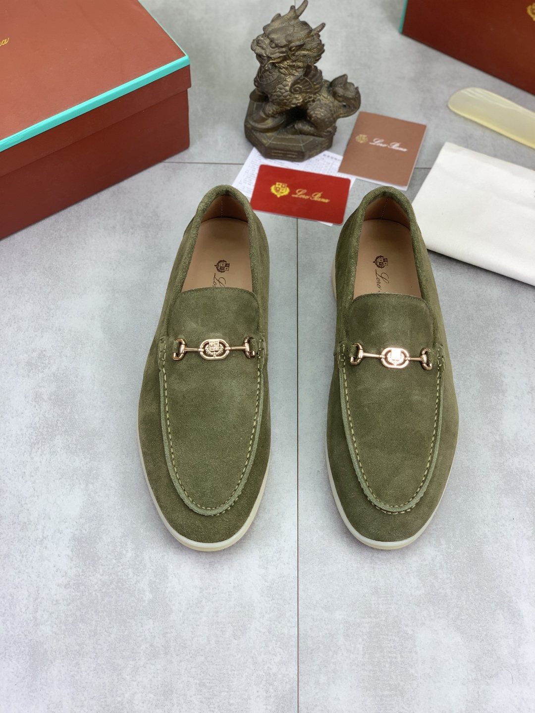 Loro Piana Bit Loafers — front