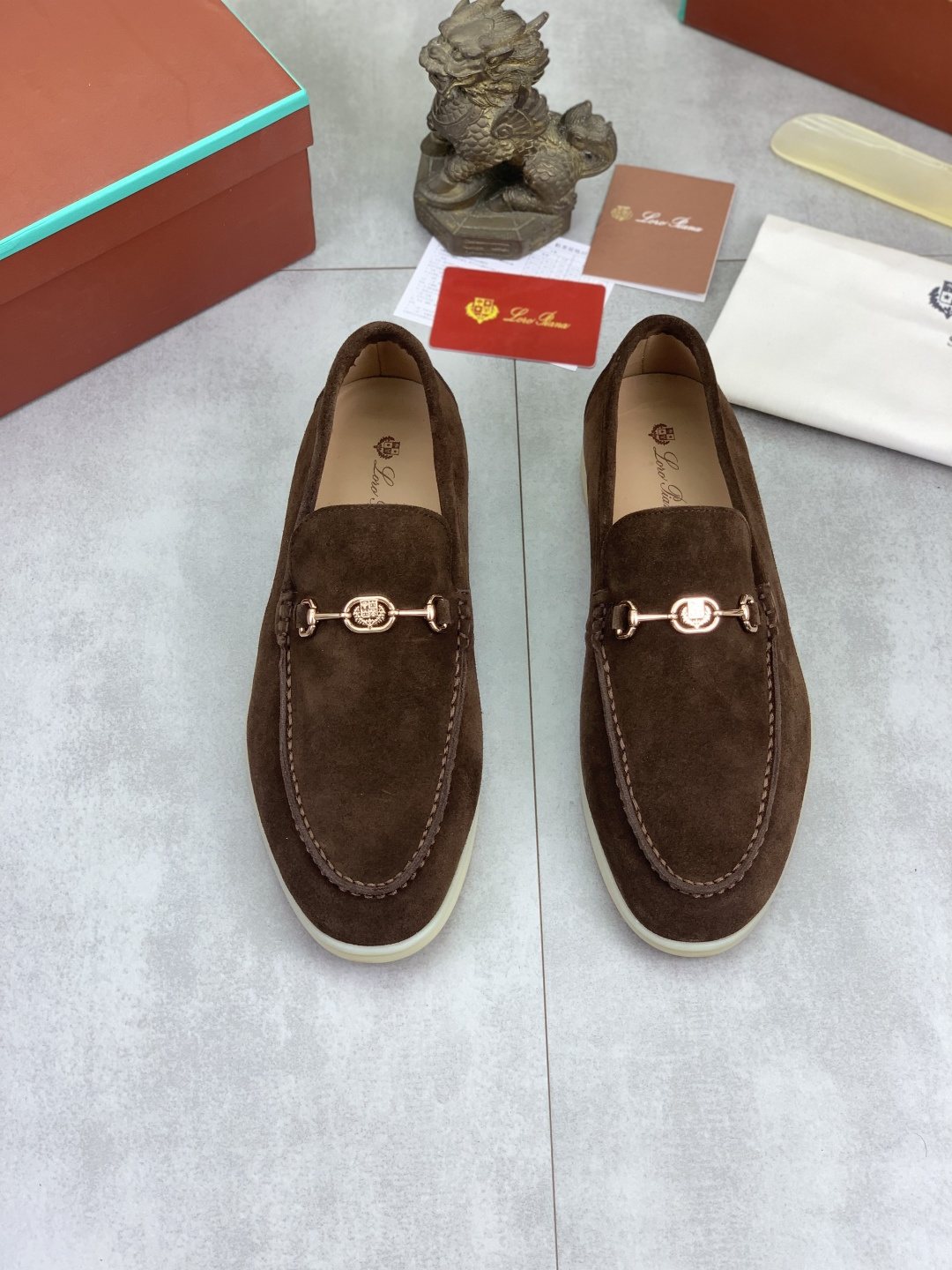 Loro Piana Bit Loafers — front