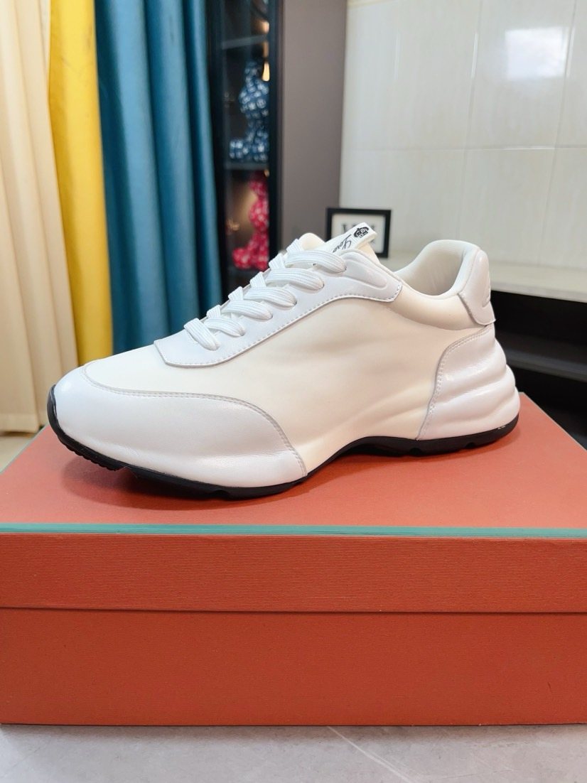 Loro Piana Sculpted-Sole Lace-Up Shoes — front