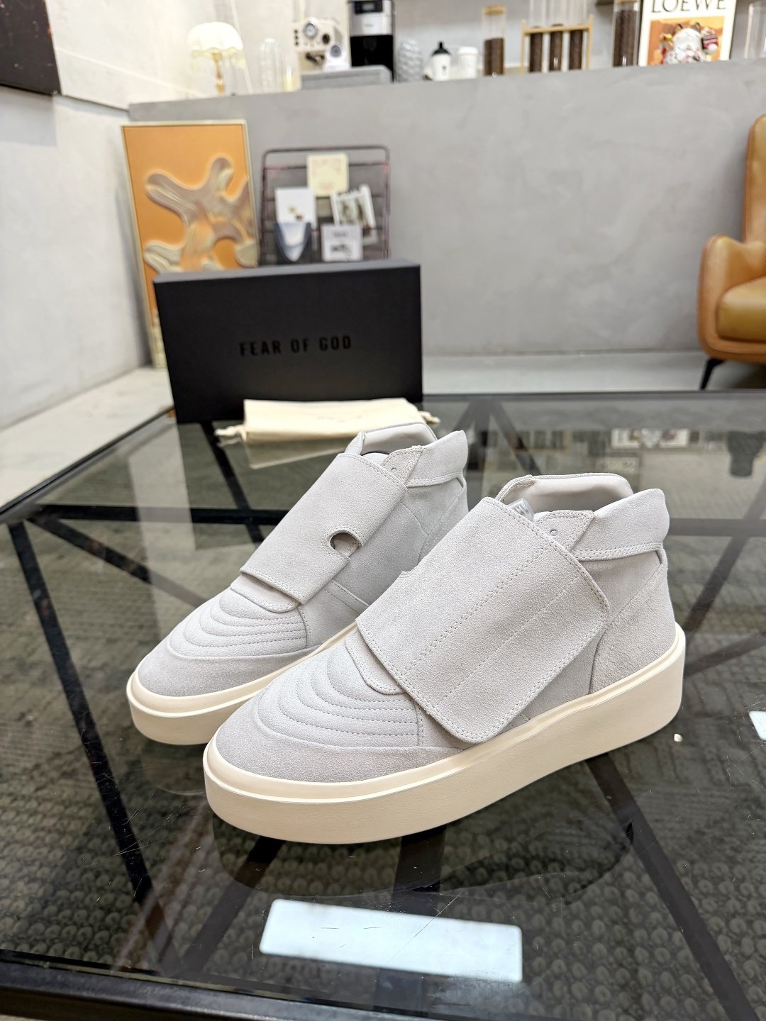 Fear of God Strap High-Top Sneakers — front