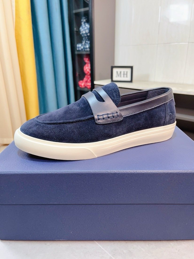 Dior Strap Loafers with Contrast Soles — front