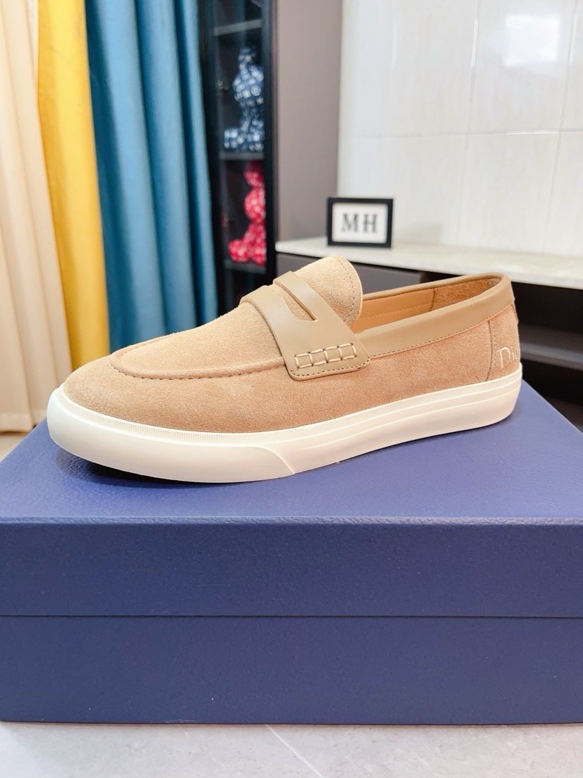 Dior Strap Loafers with Contrast Soles — front