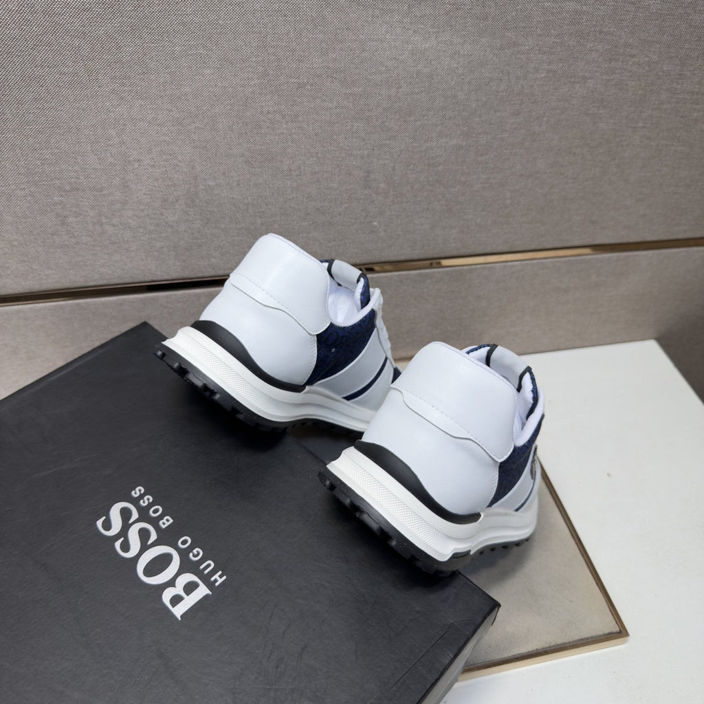 Hugo Boss Contrast-Panel Low-Top Sneakers — back