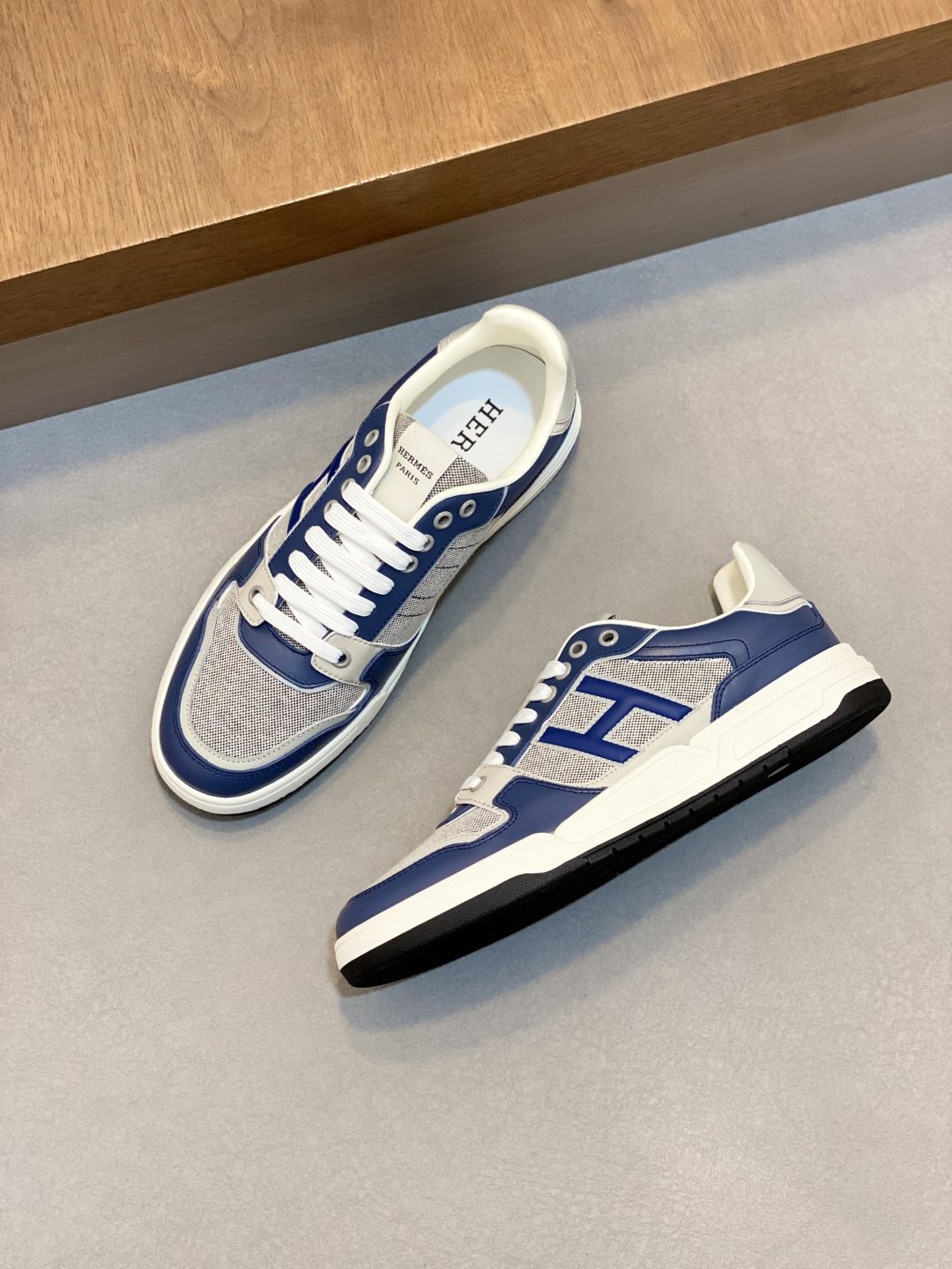 Hermès H-Panel Low-Top Sneakers — front