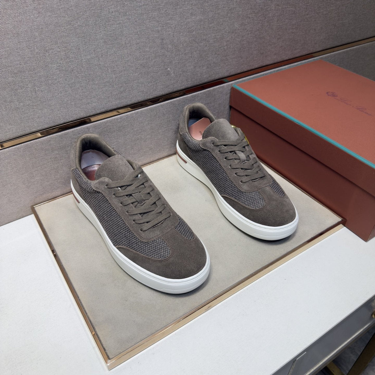 Men's Paneled Low-Top Sneakers — front