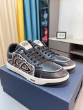 Dior Men's Patterned Panel Low-Top Sneakers — hero